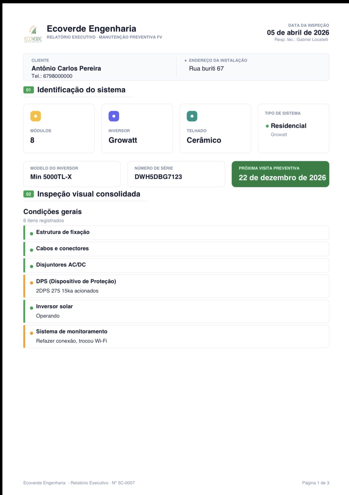 Relatório PDF — página 1